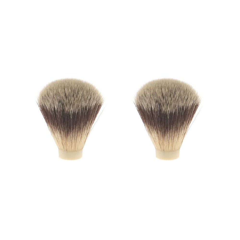 2 Set of Nylon Shaving Brush Knot for Men Salon Hair Ramoval Cutting Dust Cleansing 1.8x6 cm