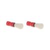 2 Set of Professional Salon Barber Shaving Brush Beard Mustache Brushes for Men Red view 1