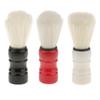 2 Set of Professional Salon Barber Shaving Brush Beard Mustache Brushes for Men Red view 4
