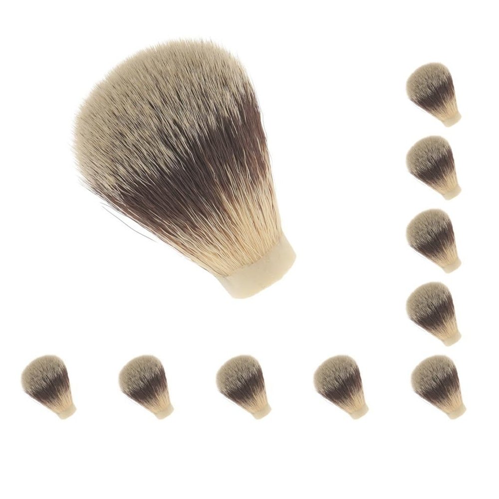 10 Set of Nylon Shaving Brush Knot for Men Salon Hair Ramoval Cutting Dust Cleansing 2.0x6 cm