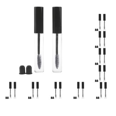 10 Set of 2 Pieces 10ml Plastic Empty Mascara Eyelash Growth Bottle Liquid Tube Transparent, Mascara Bottle