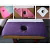 5 Set of Reusable Massage Bed Tattoo Table Sheet Pad Mat with Face Hole Purple view 3