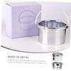FRCOLOR Wax Warmer Inner Pot Replacement 2pcs 105mm Diameter Metal Pan for Wax Melting Machine Container view 3