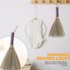 SN SKENNOVA Handmade Bamboo Grass Broom with Nylon Thread Handle - Angled Bristles for Sweeping Debris & Dust - Perfect for Carpet, Cobwebs & Dusting - Compact & Portable Cleaning Essential - 11 Inch view 4