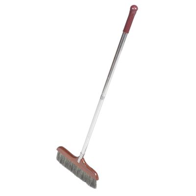 TOVINANNA Soft Bristle Broom Dust Broom Detachable Long Handle Lightweight for Home Office and Outdoor Cleaning