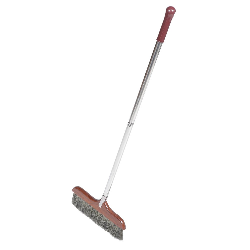 TOVINANNA Soft Bristle Broom Dust Broom Detachable Long Handle Lightweight for Home Office and Outdoor Cleaning