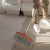 ORFOFE Soft Bristle Broom with Stainless Steel Long Handle, 90cm Telescopic Floor Broom for Hardwood Floors and Indoor Sweeping, Anti-static Cleaning Brush for Home and Office Use view 3