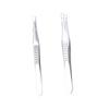 Beaupretty 2pcs Stainless Steel Bevel Eyebrow Tweezers Hair Removal Clamp Precision Facial Grooming Tool for Women and Men Random Color view 1