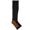 Beausoleil Compression Stockings Nylon Zipper Compression Sock Leg Knee Support Open Toe Preventing Varicose Veins Stretch Socks(Black)XXL view 4