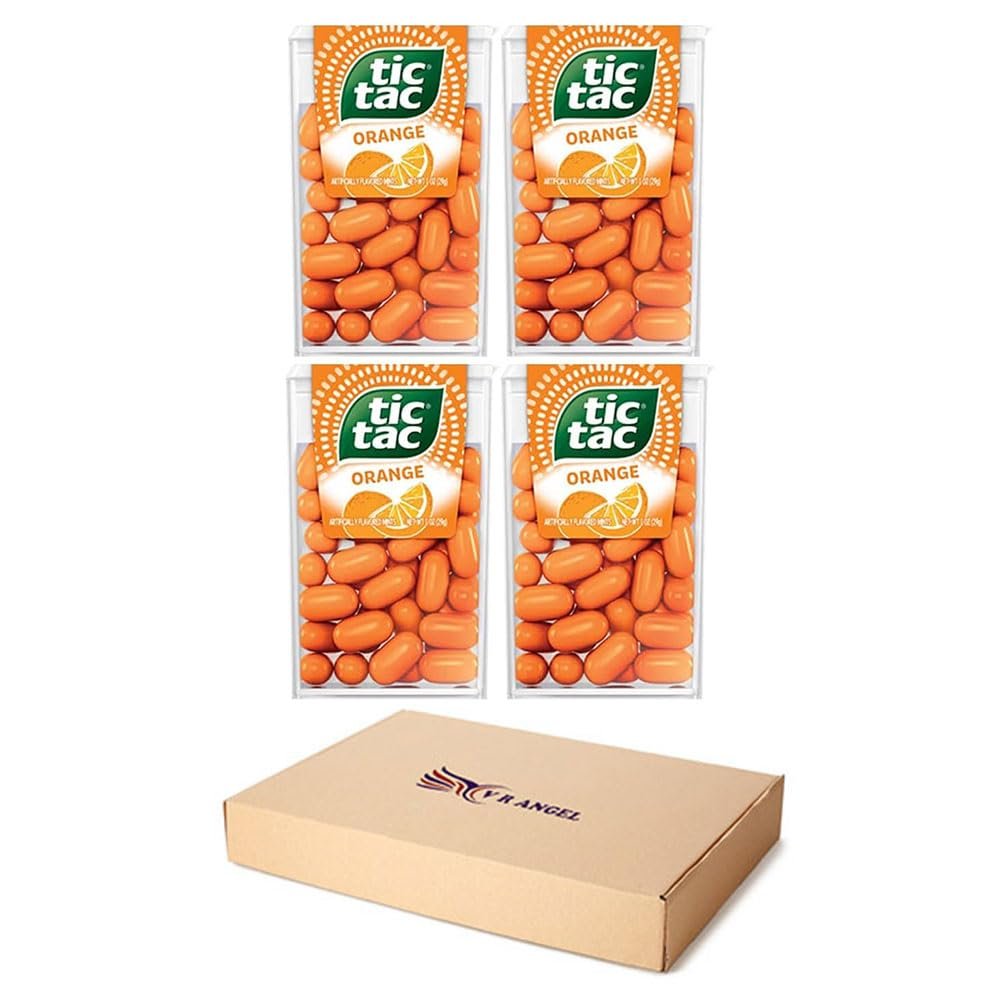 4 x Orange Tic Tac Mint Sweets For Little Moments of Refreshment - Sold By VR Angel