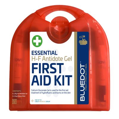 Blue Dot H-F Antidote Gel First Aid Kit with Wall Bracket