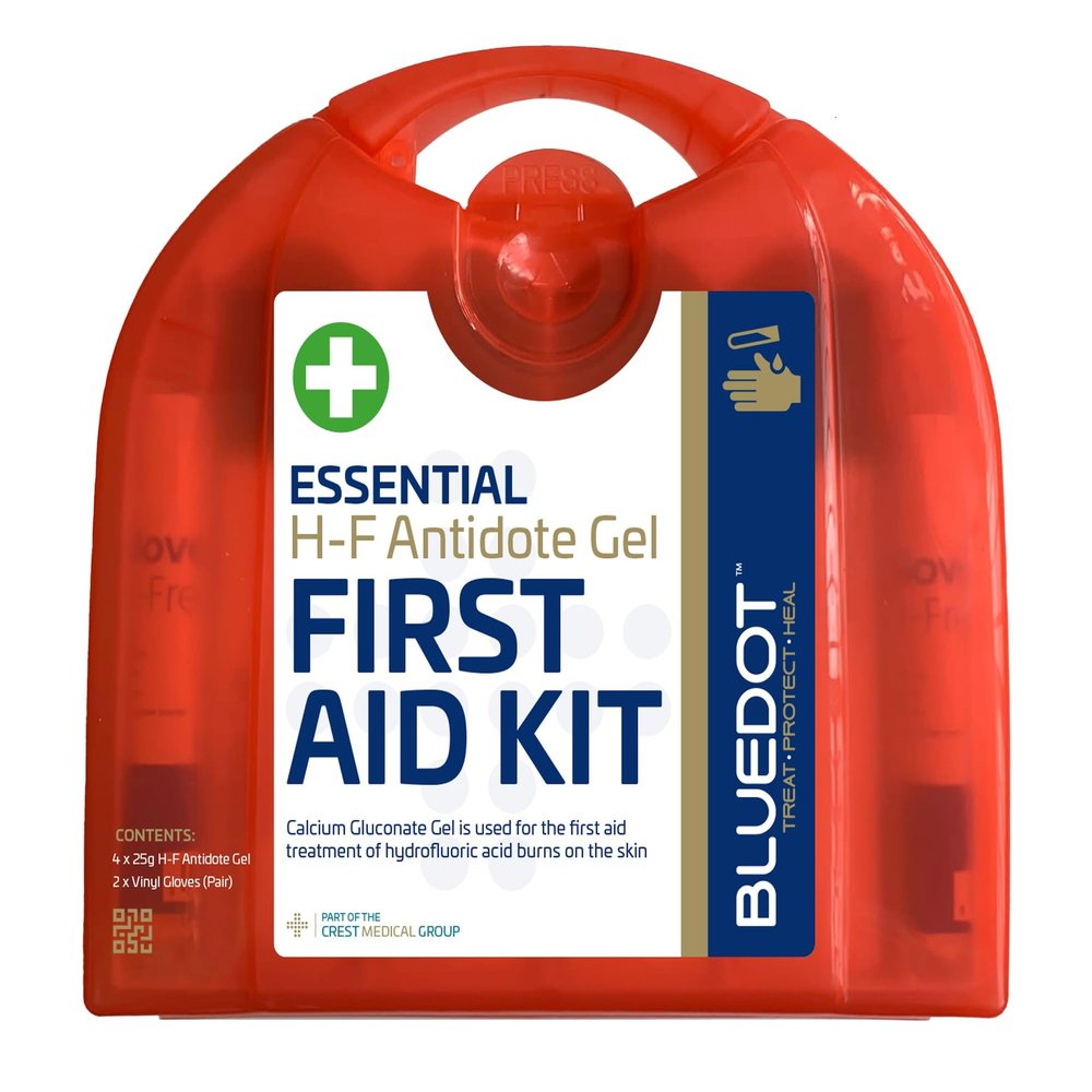 Blue Dot H-F Antidote Gel First Aid Kit with Wall Bracket