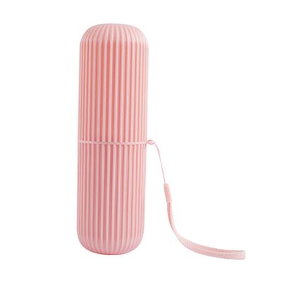 Abaodam Portable Made of Sturdy Plastic, Convenient to Carry and Store Pink Toothbrush Holder and Toothpaste Organizer for Travel and Home Use