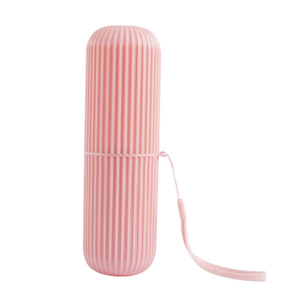 Abaodam Portable Made of Sturdy Plastic, Convenient to Carry and Store Pink Toothbrush Holder and Toothpaste Organizer for Travel and Home Use