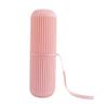 Abaodam Portable Made of Sturdy Plastic, Convenient to Carry and Store Pink Toothbrush Holder and Toothpaste Organizer for Travel and Home Use view 1