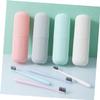 Abaodam Portable Made of Sturdy Plastic, Convenient to Carry and Store Pink Toothbrush Holder and Toothpaste Organizer for Travel and Home Use view 2