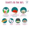 BOBA BAR Green Chiller Fruit Bubble Tea Kit (Serves 4 x 500 Ml Drinks) - Fruit Tea Flavours, Popping Boba & Jelly Toppings | Vegan & Gluten-Free | Tapioca Pearls & Tea Bags view 3