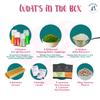 BOBA BAR Wild Vibes Fruit Bubble Tea Kit (Serves 8 x 500 Ml Drinks) - Fruit Tea Flavours, Popping Boba & Jelly Toppings | Vegan & Gluten-Free | Tapioca Pearls & Tea Bags view 3