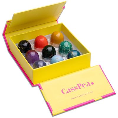 CassPea Hand Made, Luxury Crafted Chocolates  Box of 9 (135g)