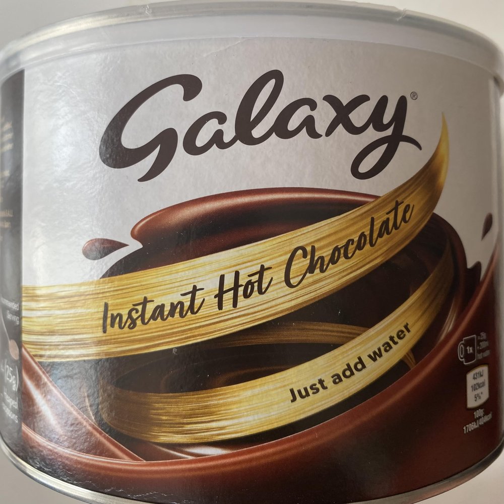Galaxy Instant Hot Chocolate Powder 1k Delivered in a Genuine Old Scool Sweets Box
