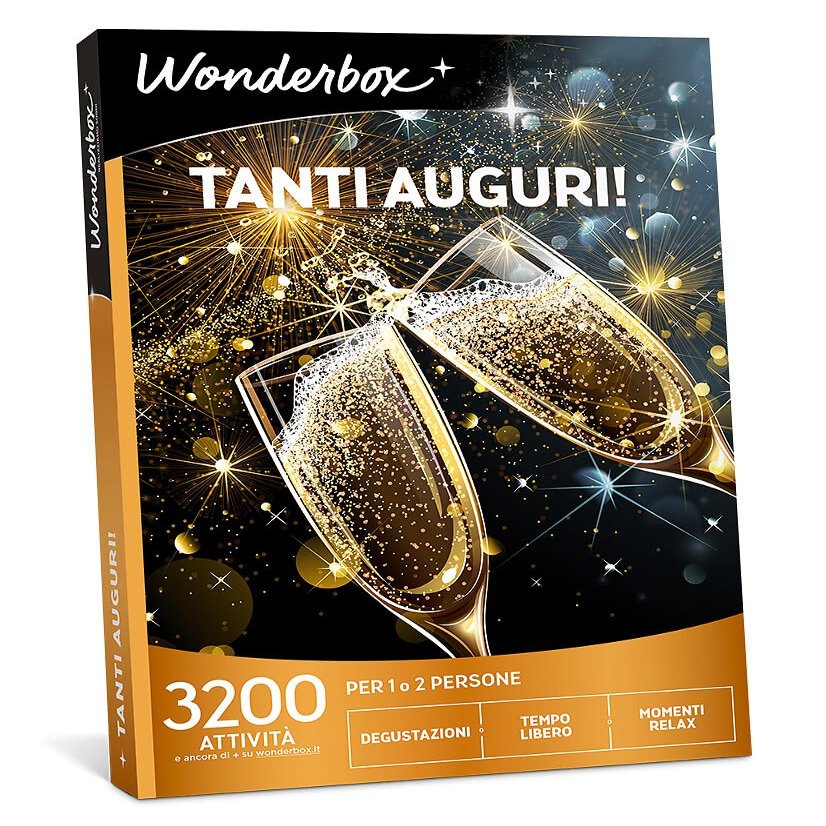 Wonderbox - Gift Box - Best Wishes! - 1 Activity to Choose between Leisure, Taste or Wellness for 1 or 2 People - 3200 Experiences - Women's Men's Gift