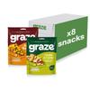 Graze - Smoky BBQ and Chilli & Lime bundle snacks - Vegan Savoury Snacks, High in Protein & Fibre - Pack of 8 snacks view 1