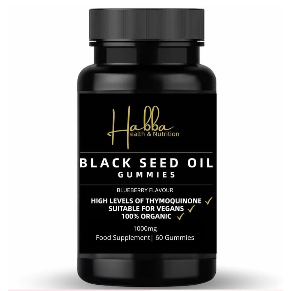 Black Seed Oil Gummies | Halal | Vegan | 60 Gummies | Cold Pressed | Organic | 1 Month Supply