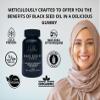 Black Seed Oil Gummies | Halal | Vegan | 60 Gummies | Cold Pressed | Organic | 1 Month Supply view 3