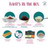 BOBA BAR Sahara Milk Bubble Tea Kit (Serves 4 x 500 Ml Drinks) - Includes a Variety of Milk Tea Flavors, Popping Boba, and Jelly Toppings | Gluten-Free | Contains Tapioca Pearls and Tea Bags. view 2