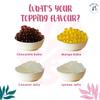 BOBA BAR Sahara Milk Bubble Tea Kit (Serves 4 x 500 Ml Drinks) - Includes a Variety of Milk Tea Flavors, Popping Boba, and Jelly Toppings | Gluten-Free | Contains Tapioca Pearls and Tea Bags. view 3