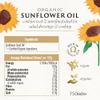 Biona Organic Sunflower Oil, 750ml - Great Taste Award 2024 Winner - Cold Pressed & Unrefined - From Organic Sunflower Seeds - Nutty & Golden - For Dressings & Low Temperature Cooking view 2