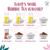 BOBA BAR Warm Moments Milk Bubble Tea Kit (Serves 8 x 500 Ml Drinks) - Includes a Variety of Milk Tea Flavors, Popping Boba and Jelly Toppings | Gluten-Free | Contains Tapioca Pearls and Tea Bags view 4