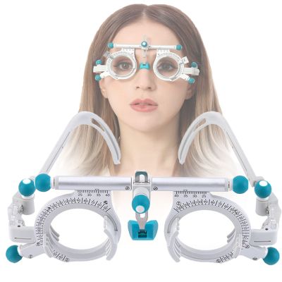JINGEDD Optic Trial Eye Optometry Lens Frame 48mm~80mm Adjustable Optical Trial Lens Frame,Universal Pure Titanium Test Frame Can Be Inserted 5 Lenses,Eye Optometry Optician