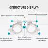 Adjustable Trial Frame Optical Trial Lens Frame 48-80mm Titanium Optic Trial Eye Optometry Lens Frame Test Optician,for Vision Health Centers,Optometry Training Centers,Ophthalmology Hospitals view 3