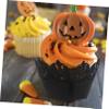 BESTonZON Halloween Decorations 36pcs Hollow-Out Muffin Wrapping Paper Random Style Black Cupcake Wrapper for Party Supplies Wedding Decorations view 2