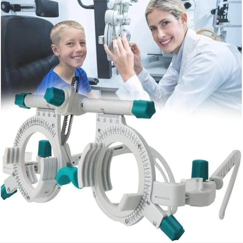 JINGEDD Eye Optometry Lens Frame 48mm~80mm Adjustable Universal Optical Trial Frame,Can Be Inserted 5 Lenses,Eye Test Glasses Optometry Lens Frame,50g Optical Trial Lens Frame