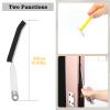 2PCS Colored Gap Cleaning Brush, Hard-bristled Crevice Cleaning Brush, Tweezers to pick up hair, multifunctional brush for bathroom, kitchen, tiles, window grooves view 2