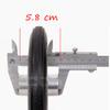 AiQima Replacementors,Solid Rubberer Wheel 7 Inch,For Grade Wheelchair, Rollators Walkers Wheelchairs, Rollators Walkers,Scooter Cart Wheel,Pack of 2 view 3