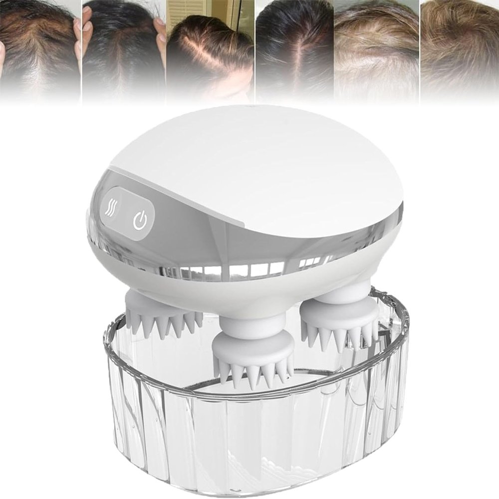 Scalphero - Smart Scalp Massager with Red Light, Scalphero Massager Hair Growth, Electric Scalp Massager for Hair Growth, Waterproof Head Scalp Massager for Women Men