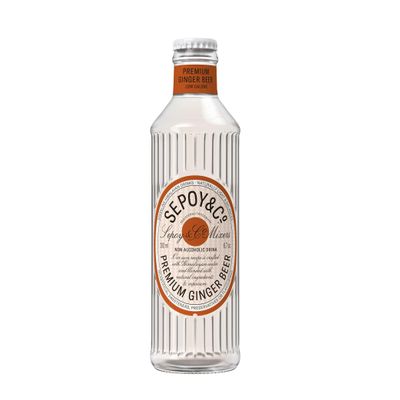 SEPOY & CO. Fiery Original Ginger Beer - 12 x 200ml | Low Calorie, 20kCal | Made with Indian & African Gingers | Pure Himalayan Water & 100% Natural Ingredients
