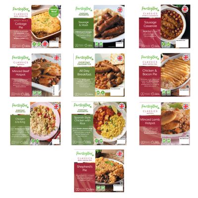 Gluten Free Ready Meal Variety Box - Parsley Box Microwavable Long-Life Cupboard-Store Ready Meals (10 Meals)