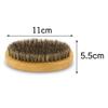 Beard Brush for Men - Natural Boar Bristle, Wood Handle, Military Pocket Mustache Grooming Comb view 2