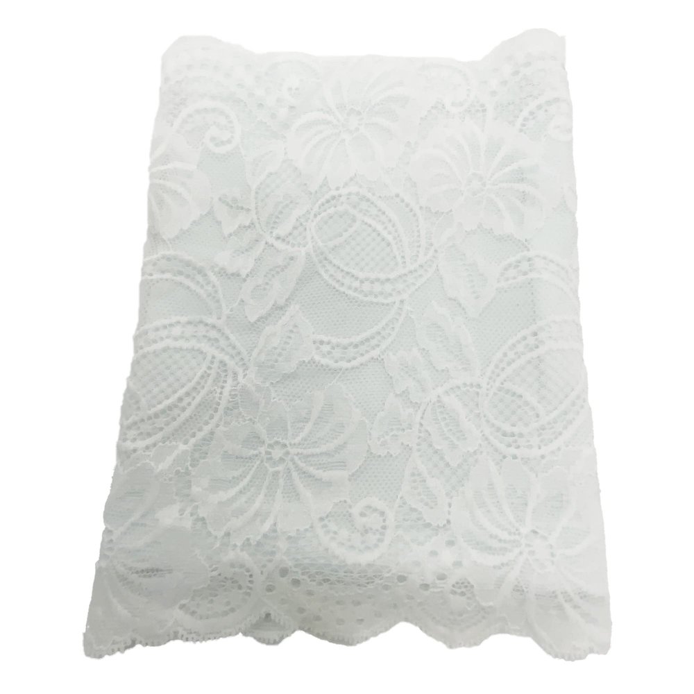 LINED' LACE PICC Line Sleeve Cover for Cancer Chemo, Diabetes Freestyle Libre, Lymes Disease (LINED 7" WHITE)