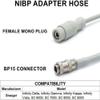 8.2FT NIBP Adapter Hose Compatible with Draeger MP00953, Blood Pressure Tube with Female Mono Plug and BP15 Connector for BP Monitor and Cuff view 2