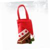 Abaodam 3pcs Boys and Girls Candy Bags Portable Christmas Handbag Bag Handle Christmas Party Favor Gingerbread Man Xmas view 4