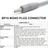 8.2FT NIBP Adapter Hose Compatible with PH Mindray Edan Biolight, Blood Pressure Tube with BP15 BP16 Connectors for BP Monitor and Cuff view 2