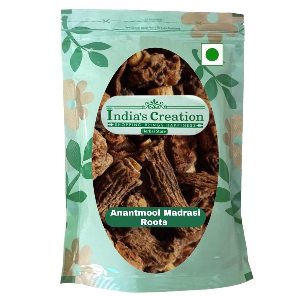 Anantmool Madrasi Root-Hemidesmus Indicus-Raw Herbs-Sarsaparilla-Nannari- Anantamula-DumBel-Jadi Booti-Single Herbs (100 Gram)