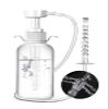 Douche Enema Kit Women Men - Douche with Silicone Soft Nozzle, Va-ginal Wash with 60cm Hose, Colon Cleanse Easy to Press, Enemas at Home Kit for Constipation Portable 330ml view 1