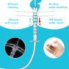 Douche Enema Kit Women Men - Douche with Silicone Soft Nozzle, Va-ginal Wash with 60cm Hose, Colon Cleanse Easy to Press, Enemas at Home Kit for Constipation Portable 330ml view 3