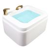 High strength acrylic foot bath, foot spa and massager with heater, Shiatsu and Heated Footbath with Heat Boost Power to Extend Your Relaxation Period ( Color : Golden faucet , Size : 22.4*18.1*16.9in view 1
